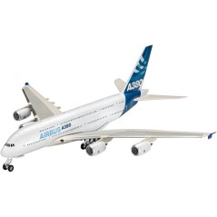 Maquette d'avion - REVELL - Model Set - Airbus A380 - Avec colle, pein