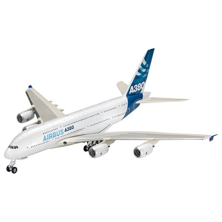 Maquette d'avion - REVELL - Model Set - Airbus A380 - Avec colle, peintures et accessoires Maquette d'avion - REVELL - Model Set - Airbus A380 - Avec colle, peintures et accessoires