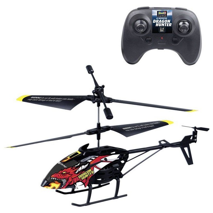 Hélicoptere RC - REVELL Control - Dragon Hunter - 3 voies - 2,4 GHz - Stabilisateur - Des 8 ans Hélicoptere RC - REVELL Control - Dragon Hunter - 3 voies - 2,4 GHz - Stabilisateur - Des 8 ans