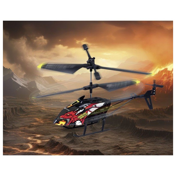 Hélicoptere RC - REVELL Control - Dragon Hunter - 3 voies - 2,4 GHz - Stabilisateur - Des 8 ans Hélicoptere RC - REVELL Control - Dragon Hunter - 3 voies - 2,4 GHz - Stabilisateur - Des 8 ans