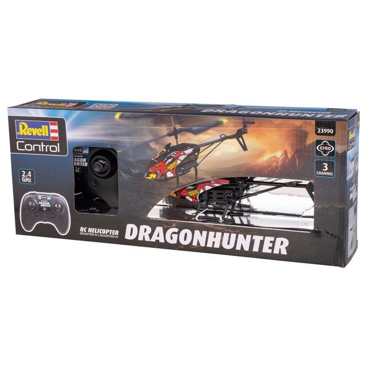 Hélicoptere RC - REVELL Control - Dragon Hunter - 3 voies - 2,4 GHz - Stabilisateur - Des 8 ans Hélicoptere RC - REVELL Control - Dragon Hunter - 3 voies - 2,4 GHz - Stabilisateur - Des 8 ans