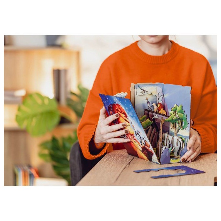 Book Nook - Kit DIY a construire Maquette 3D Serre Livre - REVELL - Tiny Adventures - Disney - Le Roi Lion - LED Book Nook - Kit DIY a construire Maquette 3D Serre Livre - REVELL - Tiny Adventures - Disney - Le Roi Lion - LED