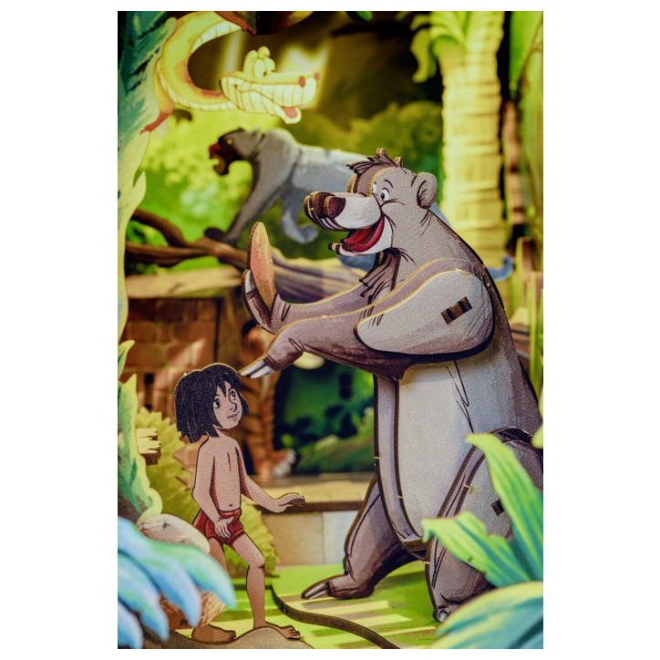Book Nook - Kit DIY a construire Maquette 3D Serre Livre - REVELL - Tiny Adventures - Disney - Le Livre de la Jungle - LED Book Nook - Kit DIY a construire Maquette 3D Serre Livre - REVELL - Tiny Adventures - Disney - Le Livre de la Jungle - LED