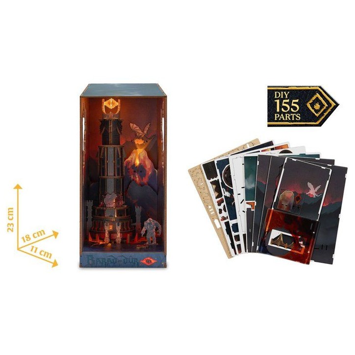 Book Nook - Kit DIY a construire Maquette 3D Serre Livre - REVELL - Tiny Adventures - Le Seigneur des Anneaux - Barad-Dûr - LED Book Nook - Kit DIY a construire Maquette 3D Serre Livre - REVELL - Tiny Adventures - Le Seigneur des Anneaux - Barad-Dûr - LED