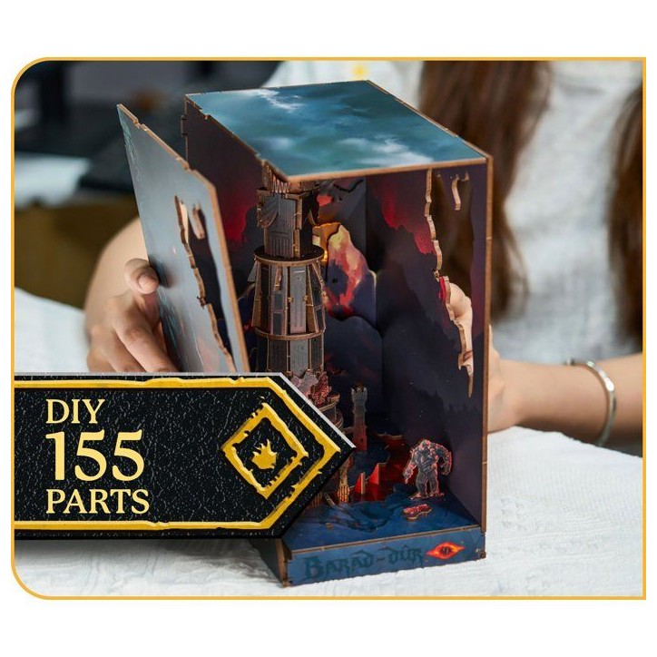 Book Nook - Kit DIY a construire Maquette 3D Serre Livre - REVELL - Tiny Adventures - Le Seigneur des Anneaux - Barad-Dûr - LED Book Nook - Kit DIY a construire Maquette 3D Serre Livre - REVELL - Tiny Adventures - Le Seigneur des Anneaux - Barad-Dûr - LED