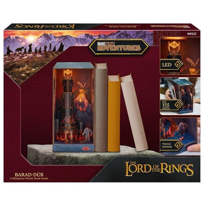 Book Nook - Kit DIY a construire Maquette 3D Serre Livre - REVELL - Tiny Adventures - Le Seigneur des Anneaux - Barad-Dûr - LED Book Nook - Kit DIY a construire Maquette 3D Serre Livre - REVELL - Tiny Adventures - Le Seigneur des Anneaux - Barad-Dûr - LED