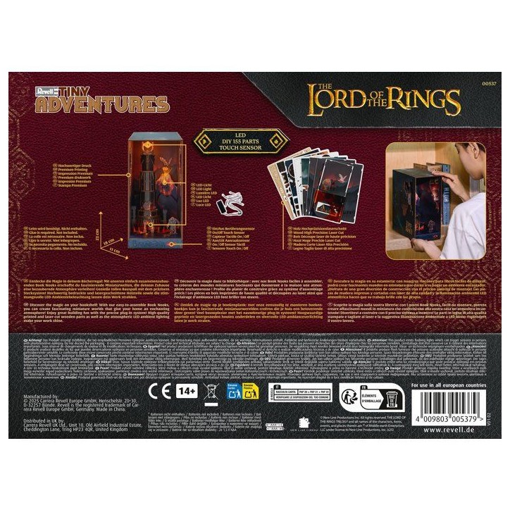 Book Nook - Kit DIY a construire Maquette 3D Serre Livre - REVELL - Tiny Adventures - Le Seigneur des Anneaux - Barad-Dûr - LED Book Nook - Kit DIY a construire Maquette 3D Serre Livre - REVELL - Tiny Adventures - Le Seigneur des Anneaux - Barad-Dûr - LED