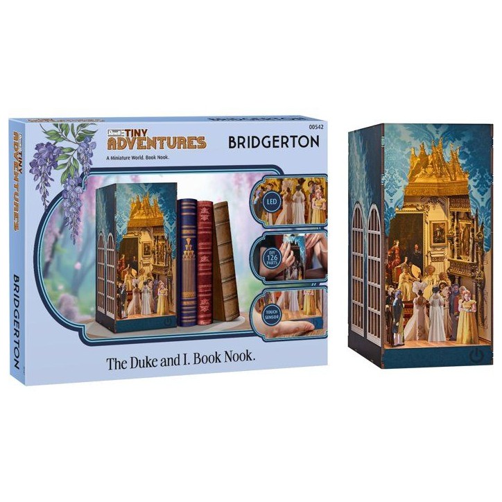 Book Nook - Kit DIY a construire Maquette 3D Serre Livre - REVELL - Tiny Adventures - Bridgerton - Le Duc et moi - LED Book Nook - Kit DIY a construire Maquette 3D Serre Livre - REVELL - Tiny Adventures - Bridgerton - Le Duc et moi - LED