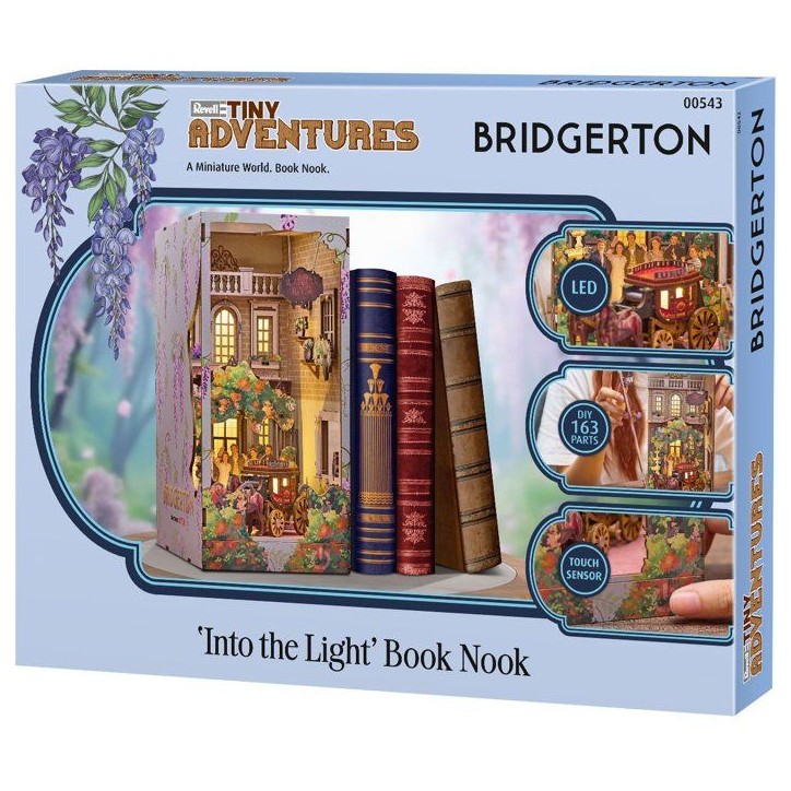 Book Nook - Kit DIY a construire Maquette 3D Serre Livre - REVELL - Tiny Adventures - Bridgerton - Dans la lumiere - LED Book Nook - Kit DIY a construire Maquette 3D Serre Livre - REVELL - Tiny Adventures - Bridgerton - Dans la lumiere - LED