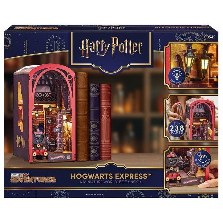 Book Nook - Kit DIY a construire Maquette 3D Serre Livre - REVELL - Tiny Adventures - Harry Potter - Le Poudlard Express - LED Book Nook - Kit DIY a construire Maquette 3D Serre Livre - REVELL - Tiny Adventures - Harry Potter - Le Poudlard Express - LED