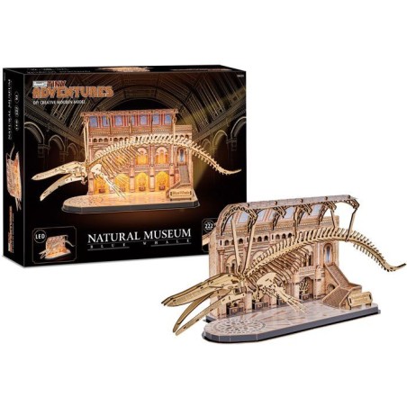 Puzzle 3D en bois - REVELL - Tiny Adventures - Natural Museum - Balein