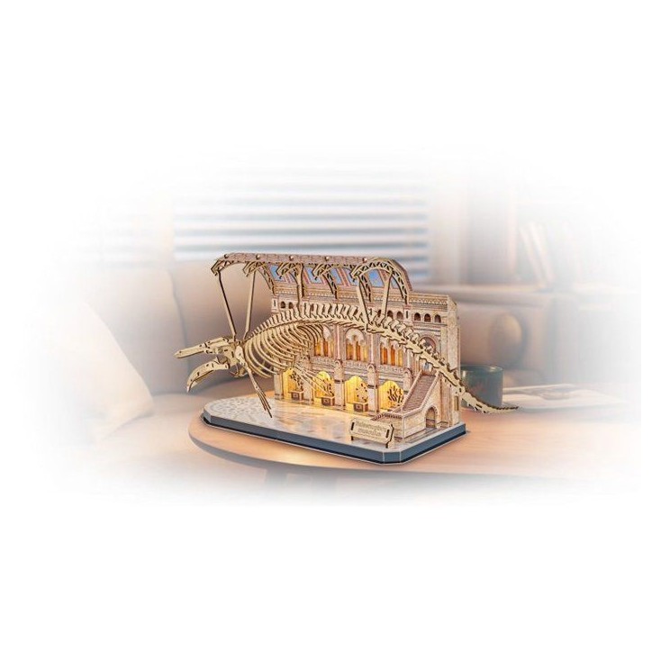 Puzzle 3D en bois - REVELL - Tiny Adventures - Natural Museum - Baleine Bleue - LED Puzzle 3D en bois - REVELL - Tiny Adventures - Natural Museum - Baleine Bleue - LED