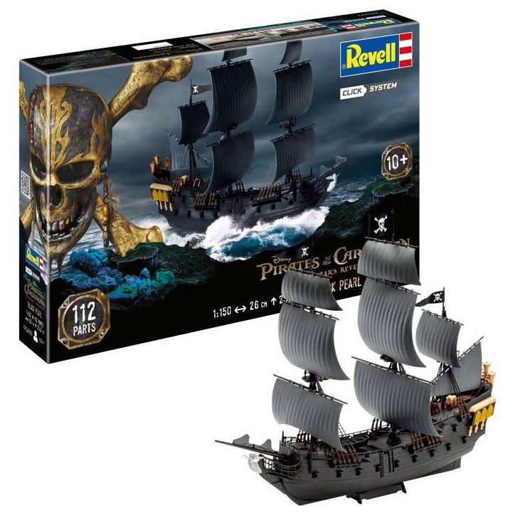 Maquette a construire - REVELL - Click System - Black Pearl Pirates des Caraibes - Sans colle - Pieces pré-peintes Maquette a construire - REVELL - Click System - Black Pearl Pirates des Caraibes - Sans colle - Pieces pré-peintes