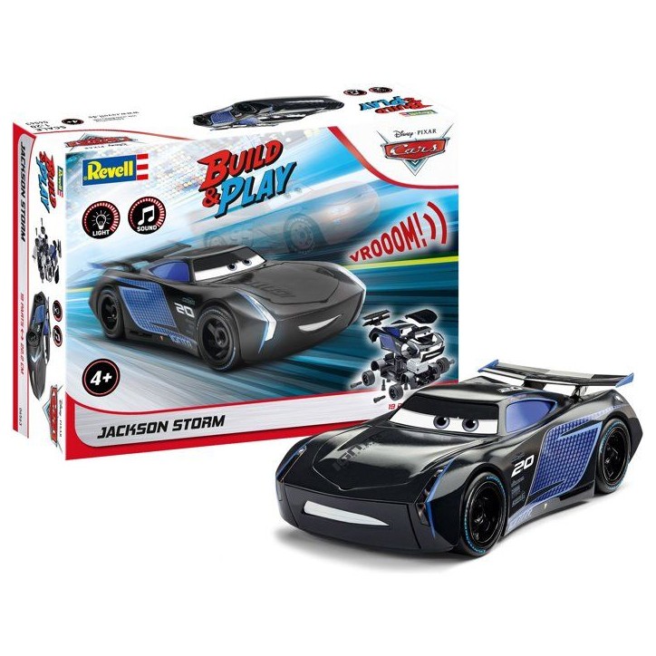Voiture a construire - REVELL - Build & Play - CARS - Jackson Storm - Sons et lumieres - Des 4 ans Voiture a construire - REVELL - Build & Play - CARS - Jackson Storm - Sons et lumieres - Des 4 ans