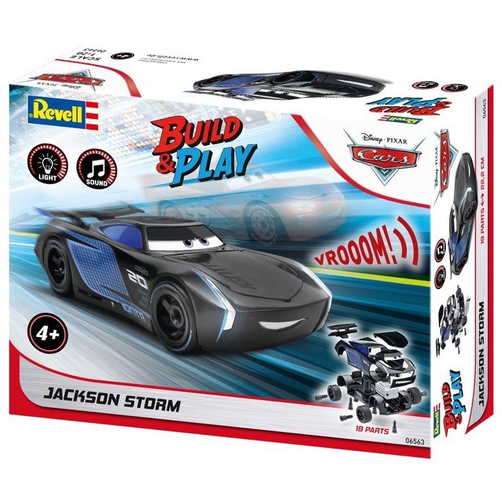 Voiture a construire - REVELL - Build & Play - CARS - Jackson Storm - Sons et lumieres - Des 4 ans Voiture a construire - REVELL - Build & Play - CARS - Jackson Storm - Sons et lumieres - Des 4 ans