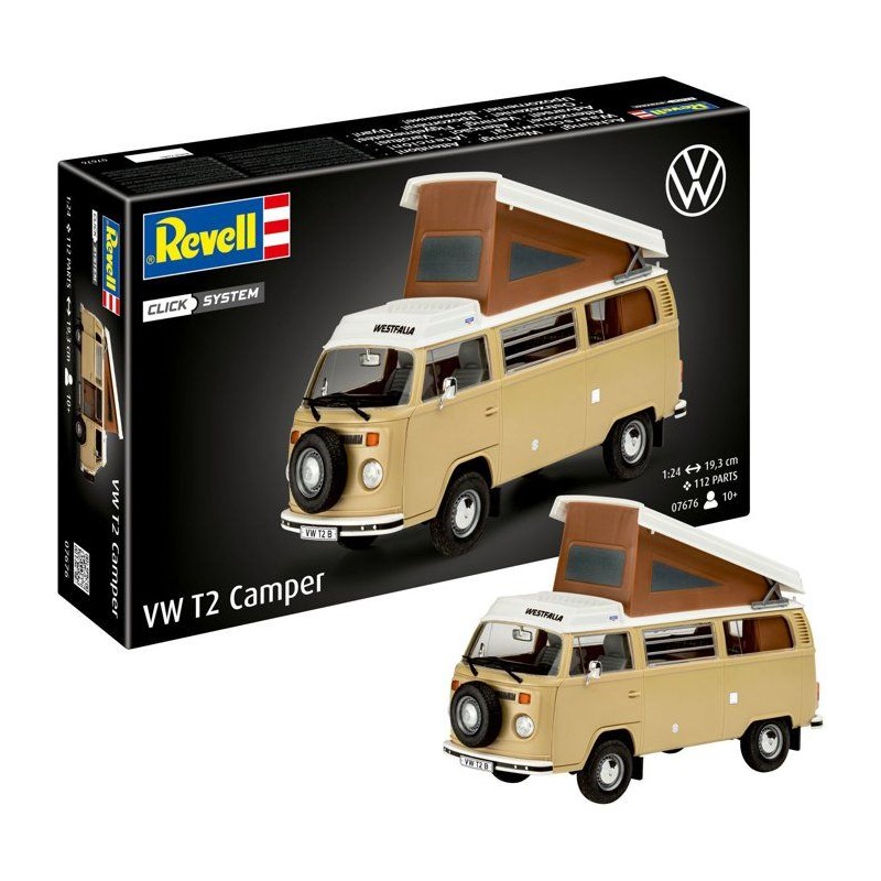 Maquette a construire - REVELL - Click System - VW T2 Camper - Sans co
