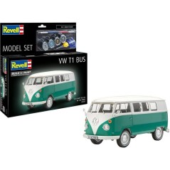 Maquette de voiture - REVELL - Model Set - VW T1 - Avec colle, peintur