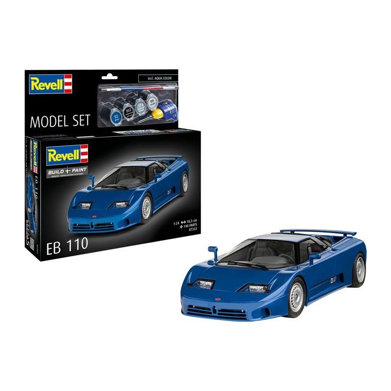 Maquette de voiture - REVELL - Model Set - BUGATTI EB 110 - Avec colle