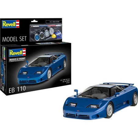 Maquette de voiture - REVELL - Model Set - BUGATTI EB 110 - Avec colle