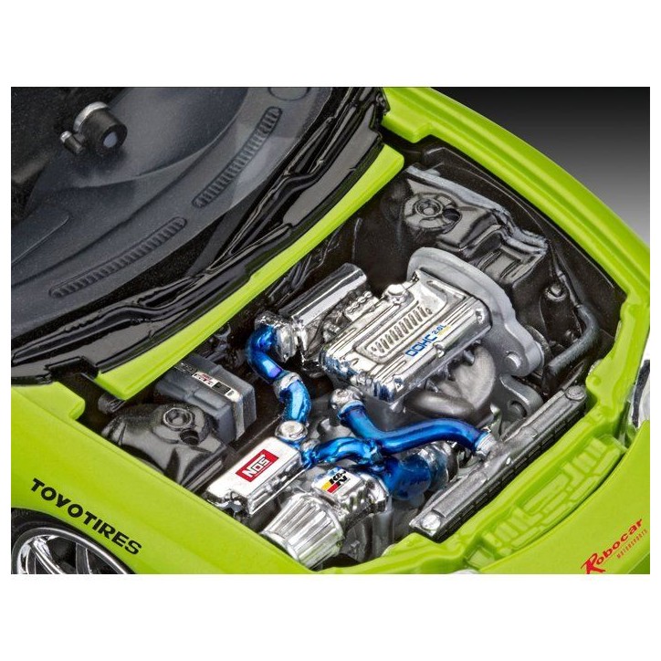 Maquette de voiture - REVELL - Model Set - Fast & Furious - Mitsubishi Eclipse de Brian - Avec colle, peintures et accessoires Maquette de voiture - REVELL - Model Set - Fast & Furious - Mitsubishi Eclipse de Brian - Avec colle, peintures et accessoires