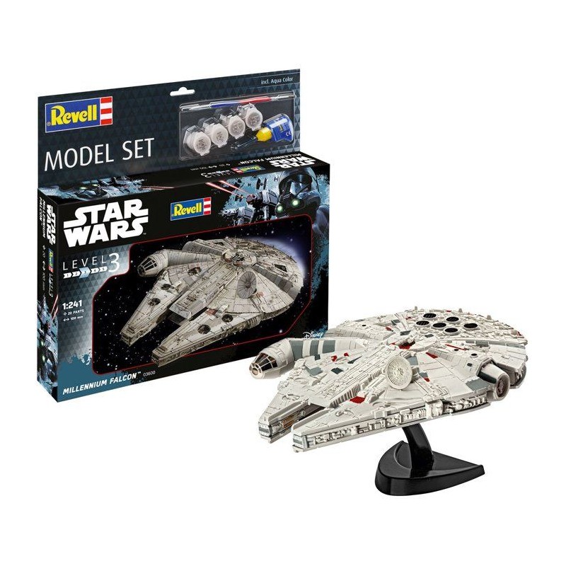 Maquette - REVELL - Model Set - Star Wars - Faucon Millenium - Avec co