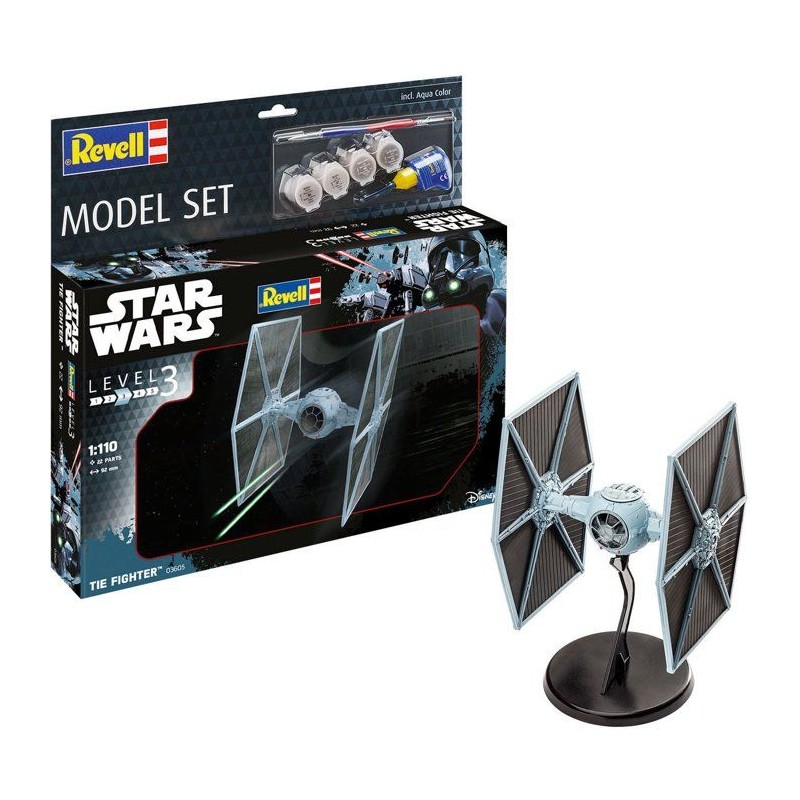 Maquette - REVELL - Model Set - Star Wars - TIE Fighter - Avec colle,