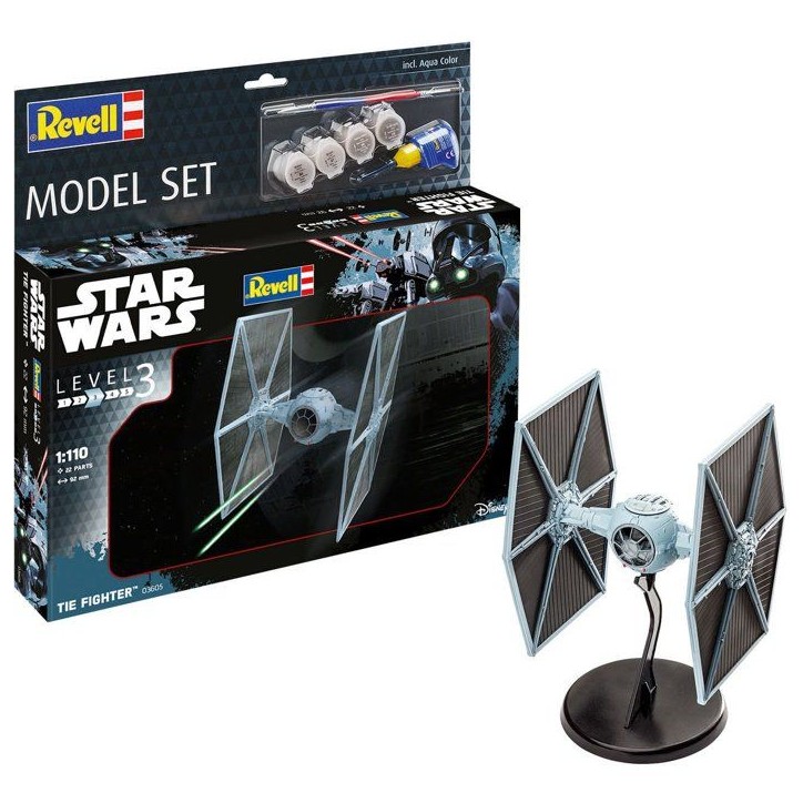 Maquette - REVELL - Model Set - Star Wars - TIE Fighter - Avec colle, peintures et accessoires Maquette - REVELL - Model Set - Star Wars - TIE Fighter - Avec colle, peintures et accessoires