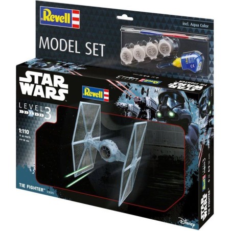 Maquette - REVELL - Model Set - Star Wars - TIE Fighter - Avec colle, peintures et accessoires