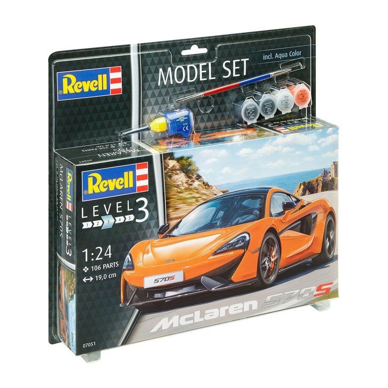 Maquette de voiture - REVELL - Model Set - Mc Laren 570 S - Avec colle