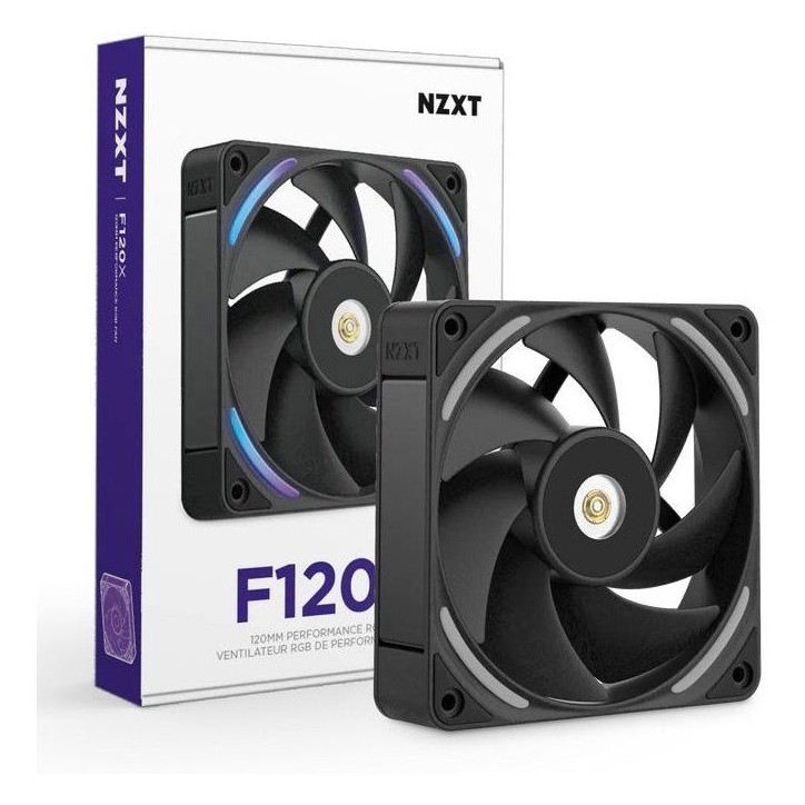 Ventilateur PC - NZXT - F120X RGB (RF-U12PN-B1) - Ø 120 mm Ventilateur PC - NZXT - F120X RGB (RF-U12PN-B1) - Ø 120 mm