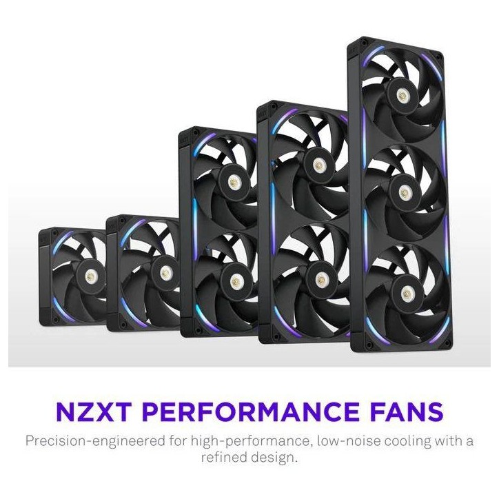Ventilateur PC - NZXT - F120X RGB (RF-U12PN-B1) - Ø 120 mm Ventilateur PC - NZXT - F120X RGB (RF-U12PN-B1) - Ø 120 mm