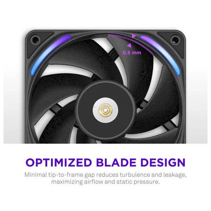 Ventilateur PC - NZXT - F120X RGB (RF-U12PN-B1) - Ø 120 mm Ventilateur PC - NZXT - F120X RGB (RF-U12PN-B1) - Ø 120 mm