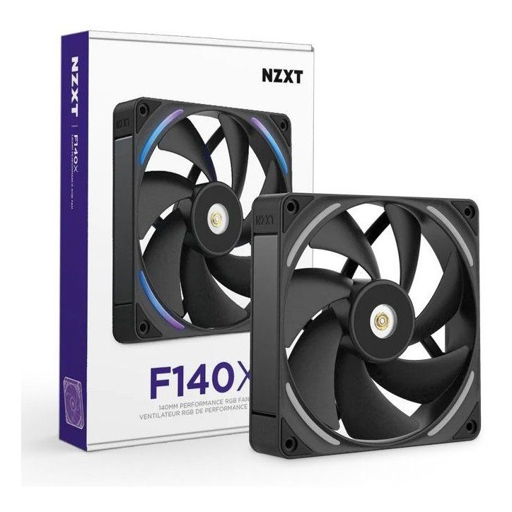 Ventilateur PC - NZXT - F140X RGB (RF-U14PN-B1) - Ø 140 mm Ventilateur PC - NZXT - F140X RGB (RF-U14PN-B1) - Ø 140 mm