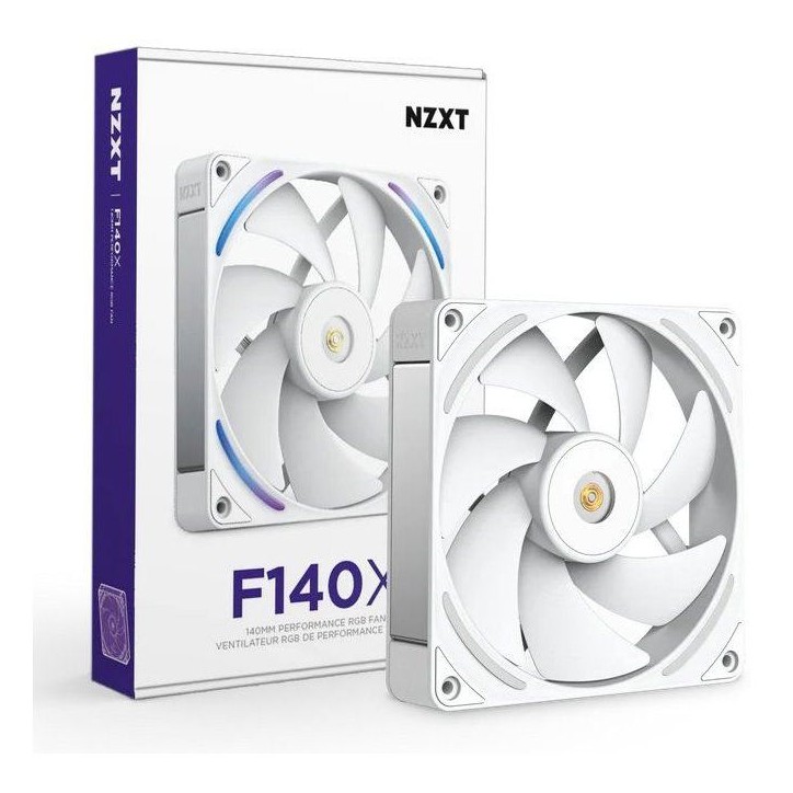 Ventilateur PC - NZXT - F140X RGB (RF-U14PN-W1) - Ø 140 mm Ventilateur PC - NZXT - F140X RGB (RF-U14PN-W1) - Ø 140 mm