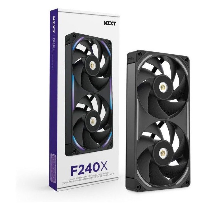 Ventilateur PC - NZXT - F240X Core a cadre unique (RF-U24PN-B1) - Ø 240 mm Ventilateur PC - NZXT - F240X Core a cadre unique (RF-U24PN-B1) - Ø 240 mm