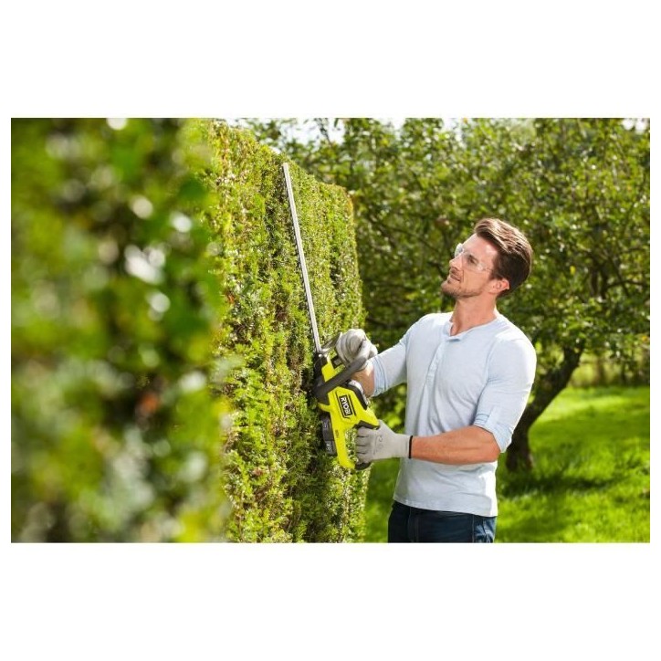 RYOBI - Taille-haies 18V ONE+ - lames 45 cm - écartement 18 mm - 1 batterie lithium+ 18V 2,0 Ah et 1 chargeur 1,5 A - RHT184520 RYOBI - Taille-haies 18V ONE+ - lames 45 cm - écartement 18 mm - 1 batterie lithium+ 18V 2,0 Ah et 1 chargeur 1,5 A - RHT184520