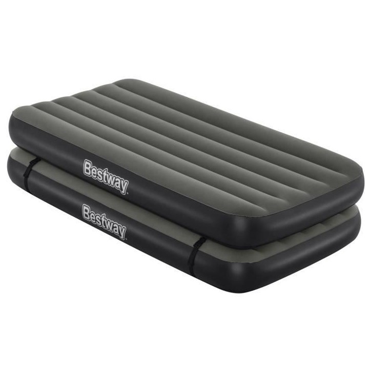 Lit 3 en 1 - BESTWAY - Airbed Tritech™ Connect and Rest™ - Lits jumeaux, lit surélevé, lit king size - 188 x 99 x 25 cm - Lit 3 en 1 - BESTWAY - Airbed Tritech™ Connect and Rest™ - Lits jumeaux, lit surélevé, lit king size - 188 x 99 x 25 cm -