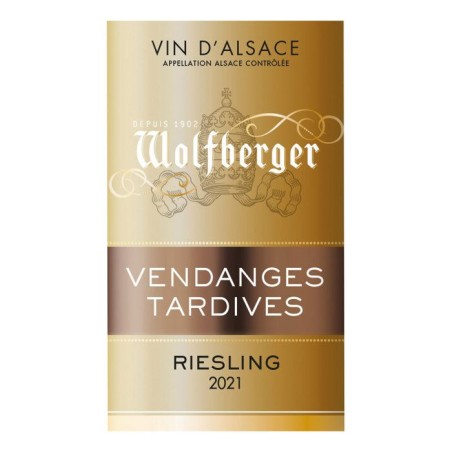 Wolfberger Vendanges Tardives 2021 Alsace Riesling - Vin blanc d'Alsace