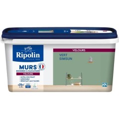 Peinture Intérieure - Vert Simsun - 2,5L - Haute Opacité - Lessivabl