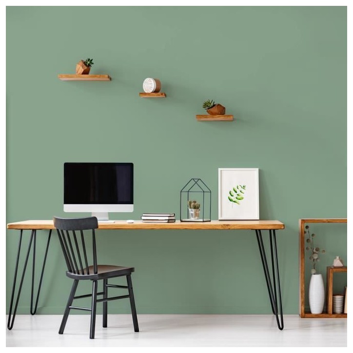Peinture Intérieure - Vert Simsun - 2,5L - Haute Opacité - Lessivable