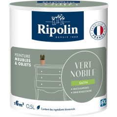 Peinture meuble et objet - Vert nobile - Satiné - Ripolin - 0,5L