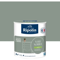 Peinture meuble et objet - Vert nobile - Satiné - Ripolin - 0,5L