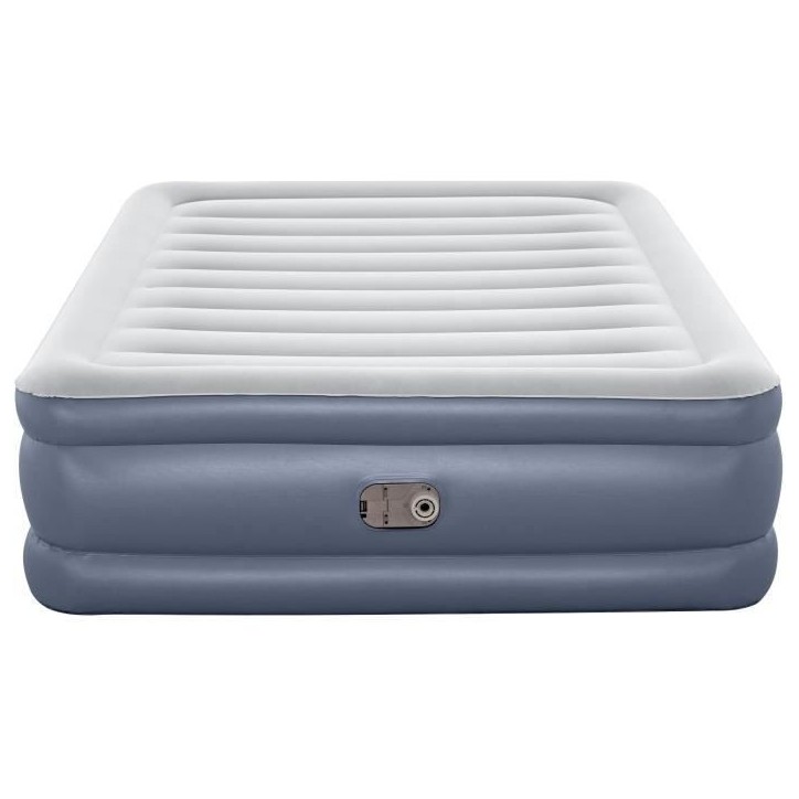 Lit gonflable - BESTWAY - 6713I - Tritech™ - 2 places, 203 x 152 x 51 cm, pompe électrique intégrée, cadre de lit