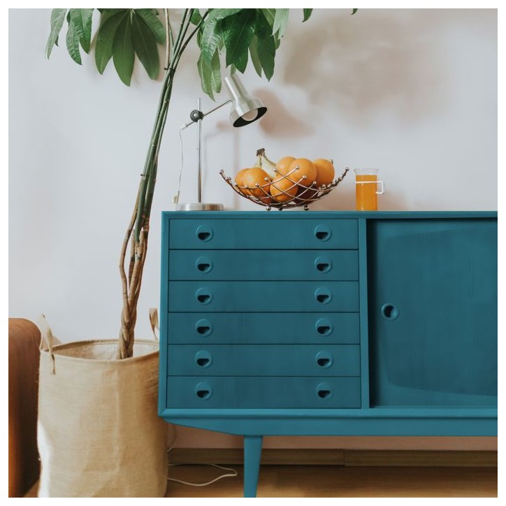 Peinture meuble et objet - Bleu ainhoa - Satiné - Ripolin - 0,5L Peinture meuble et objet - Bleu ainhoa - Satiné - Ripolin - 0,5L