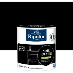 Peinture meuble et objet - Noir houvert - Satiné - Ripolin - 0,5L