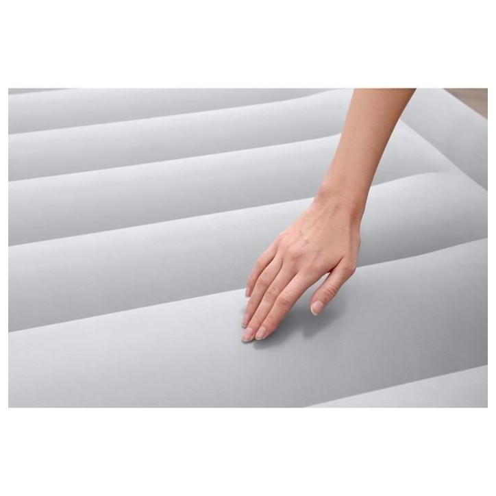 Lit gonflable - BESTWAY - 6713I - Tritech™ - 2 places, 203 x 152 x 51 cm, pompe électrique intégrée, cadre de lit