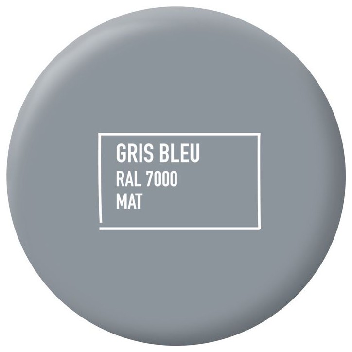 Peinture multi-supports - Gris bleu - RAL 7000 - Mat - Ripolin - 2L Peinture multi-supports - Gris bleu - RAL 7000 - Mat - Ripolin - 2L