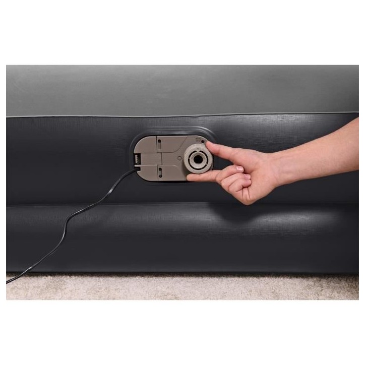 Lit gonflable - BESTWAY - Tritech 2P - 2 places - 203x152x46 cm avec pompe électrique intégrée Lit gonflable - BESTWAY - Tritech 2P - 2 places - 203x152x46 cm avec pompe électrique intégrée