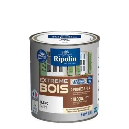 RIPOLIN Peinture Bois Satin Haute Protection 10 ans qui Protege et Mag