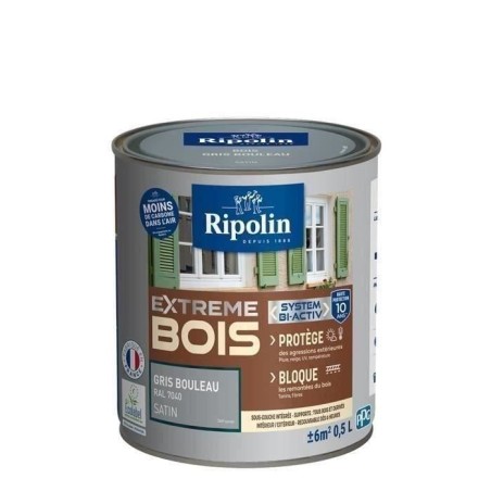RIPOLIN Peinture Bois Satin Haute Protection 10 ans qui Protege et Mag